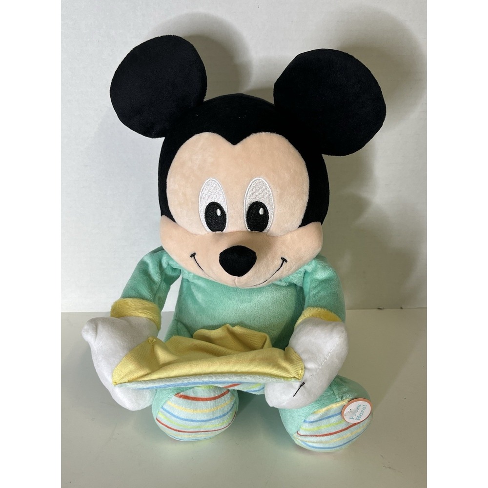 Disney Baby Mickey Mouse Peek a Boo Hide and Seek Plush Talks Works Tested